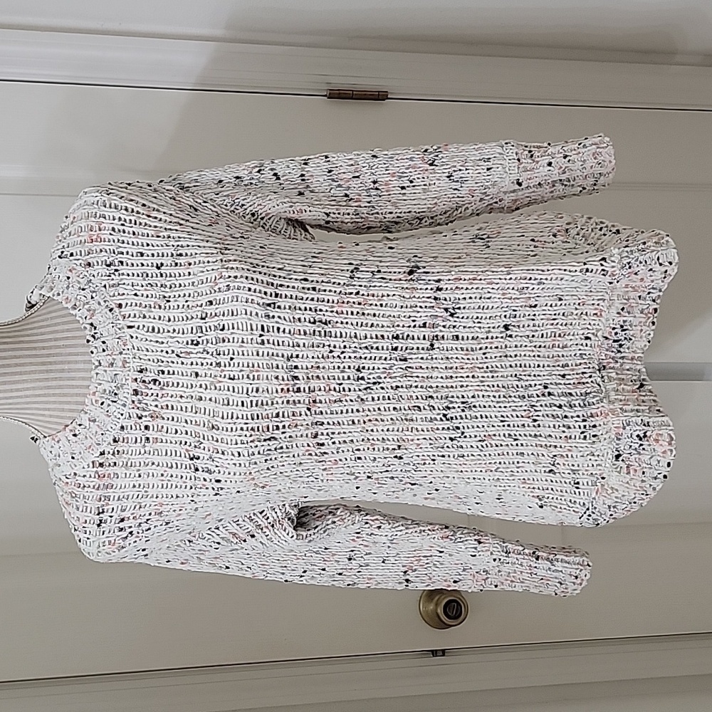 Multiples, Size S, Super Soft Chunky Knit Long Sleeve Sweater, Multicolored
